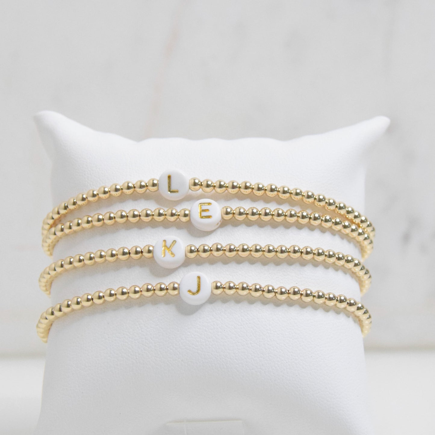 Gold Initial Bracelet Emily Anne Designs LLC