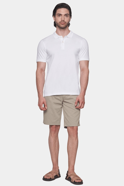 The MerceriZed Cotton Polo (White) Bright Moons