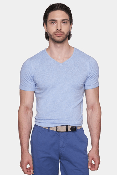 The Essential Shirt (Powder Blue) Bright Moons