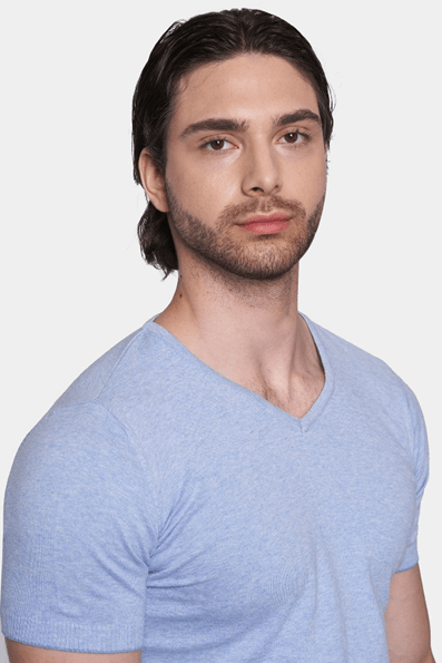 The Essential Shirt (Powder Blue) Bright Moons