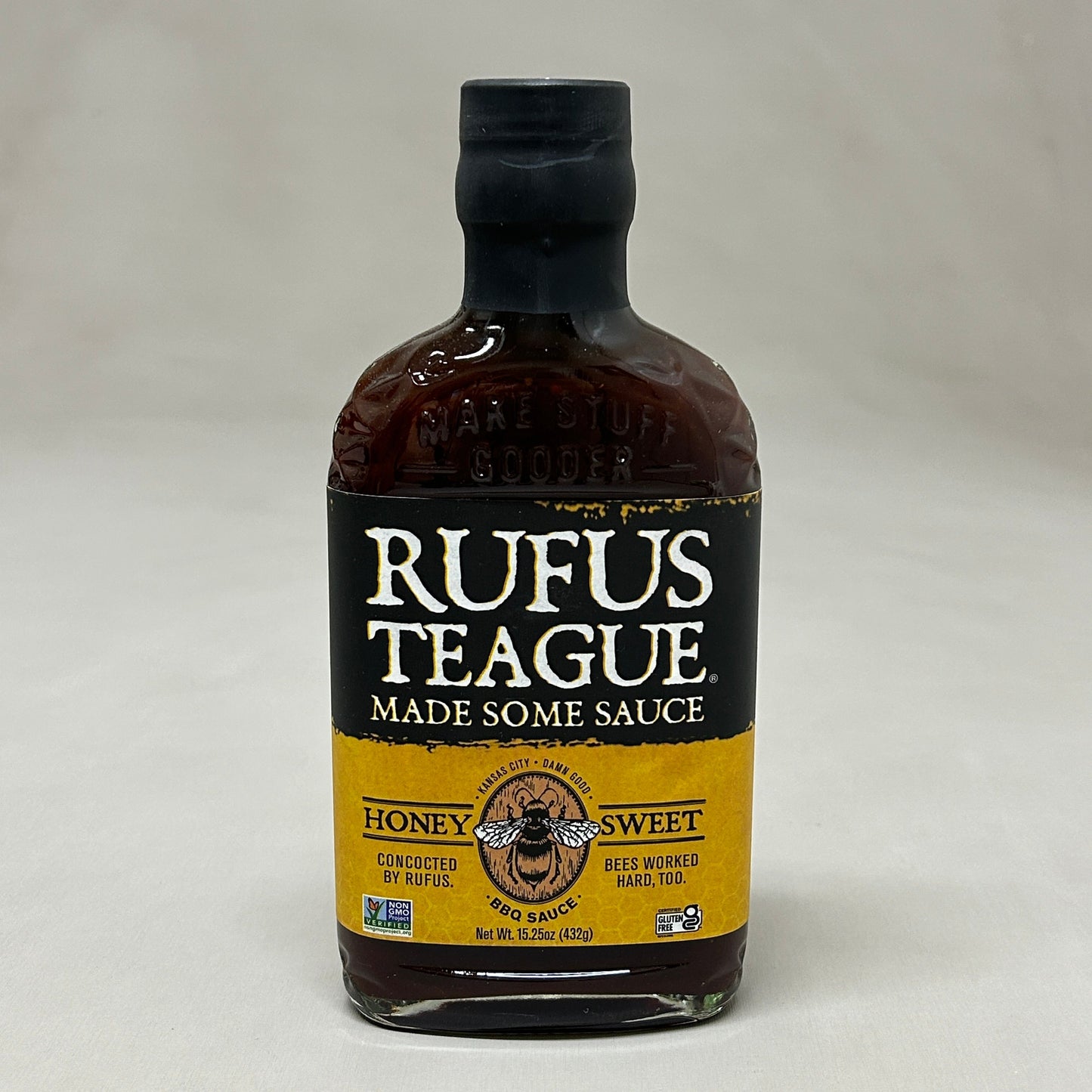 RUFUS TEAGUE 6-PACK! Honey Sweet BBQ Sauce 15.25 oz Gluten Free Non GMO Exp 06/25 (New) PayWut