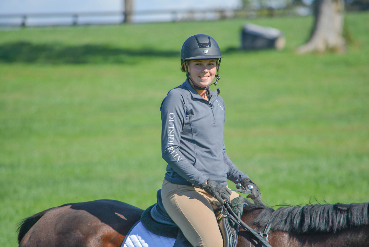 Inside Leg Outside Rein Baselayer: Charcoal Horseplay Apparel