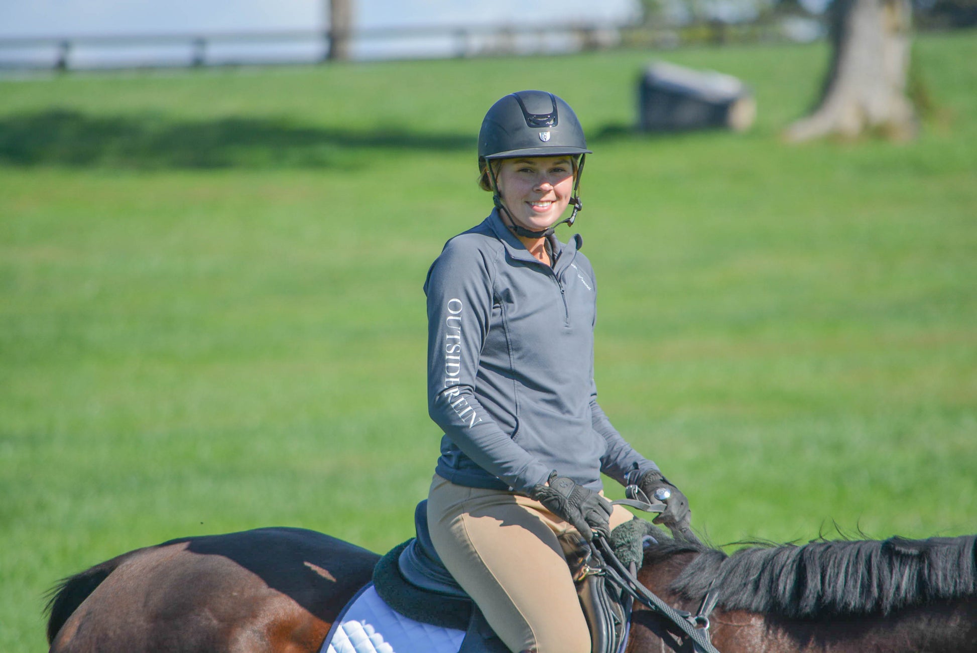 Inside Leg Outside Rein Baselayer: Charcoal Horseplay Apparel