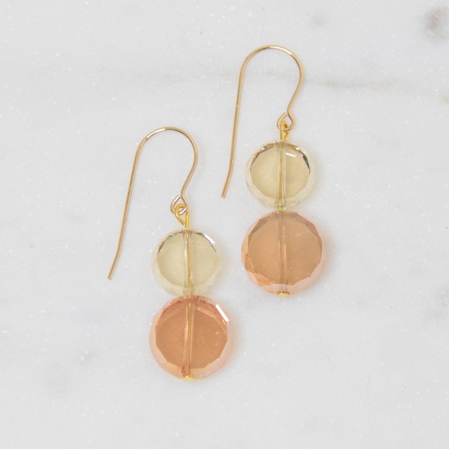 Champagne Earrings Emily Anne Designs LLC