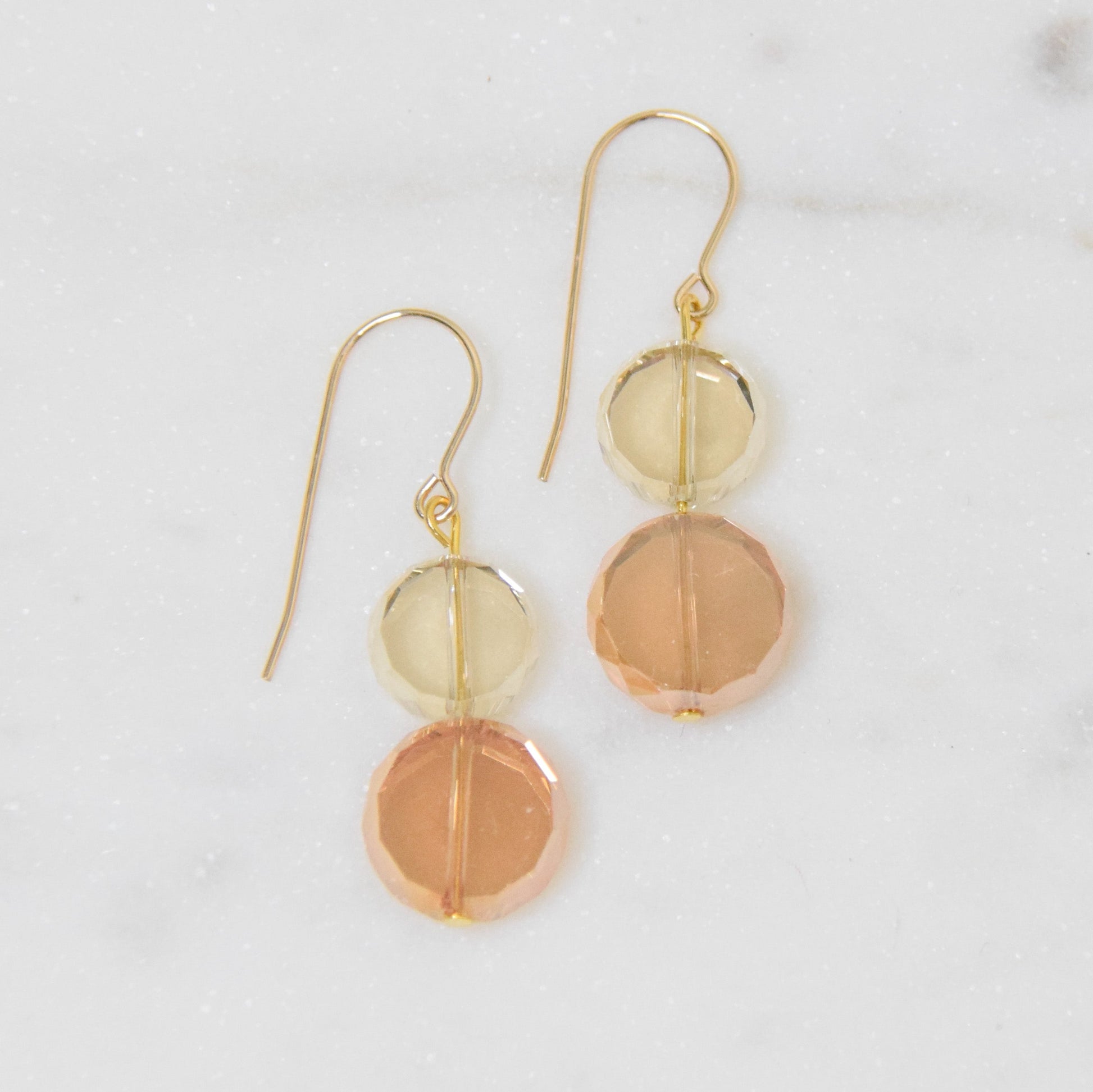 Champagne Earrings Emily Anne Designs LLC