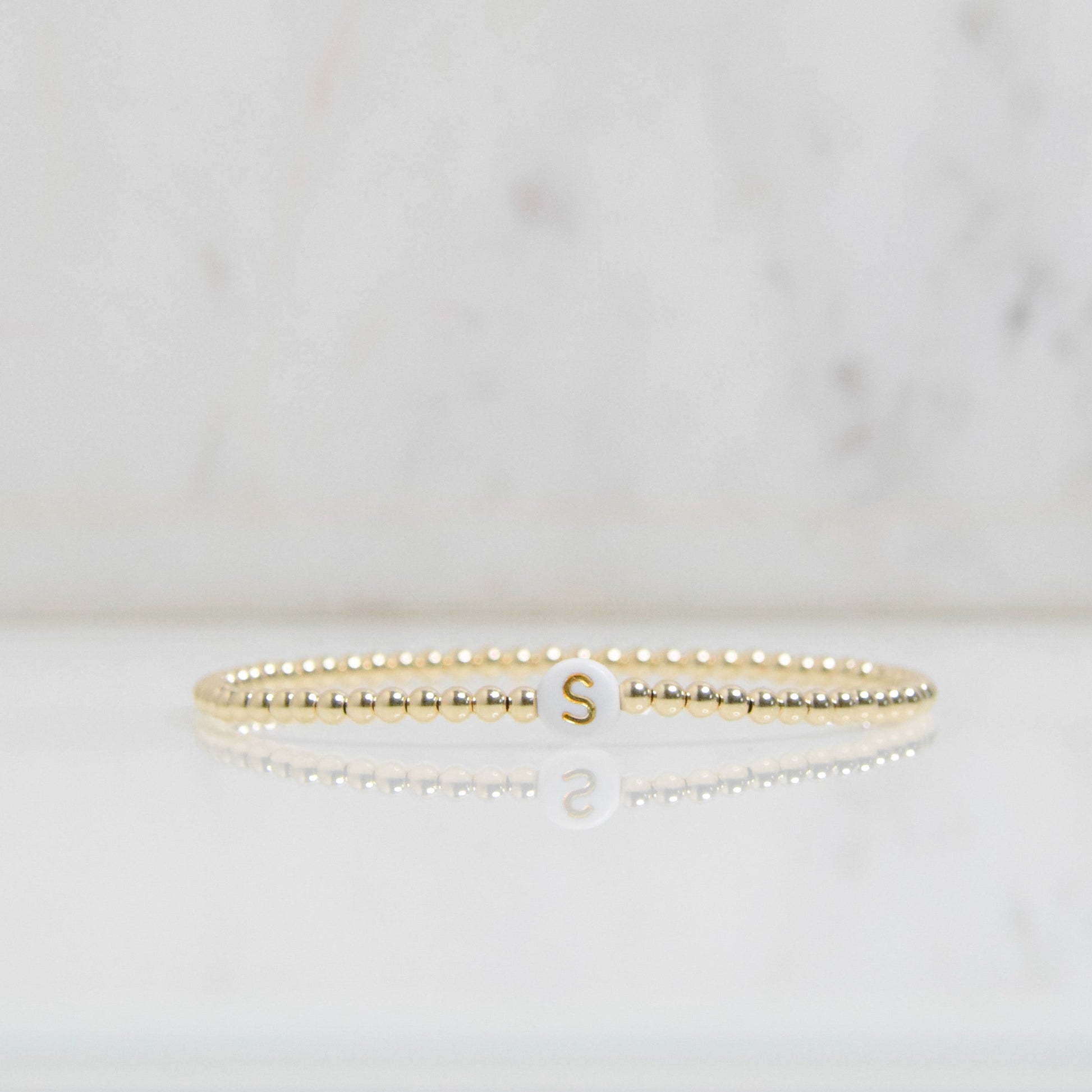 Gold Initial Bracelet Emily Anne Designs LLC