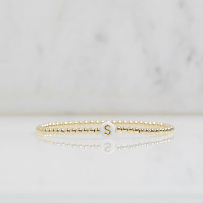 Gold Initial Bracelet Emily Anne Designs LLC