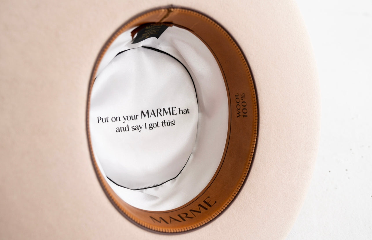 The Fierce Bolero in Sand Marme Hats