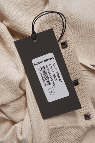 The Mercerized Cotton Polo (Cream) Bright Moons