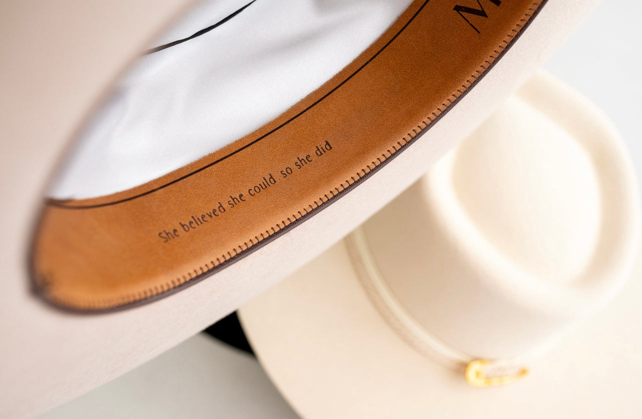 The Fierce Bolero in Sand Marme Hats