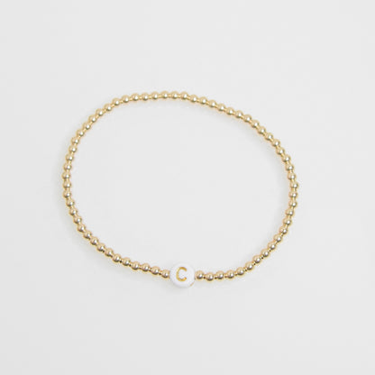 Gold Initial Bracelet Emily Anne Designs LLC