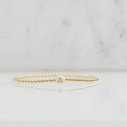 Gold Initial Bracelet Emily Anne Designs LLC