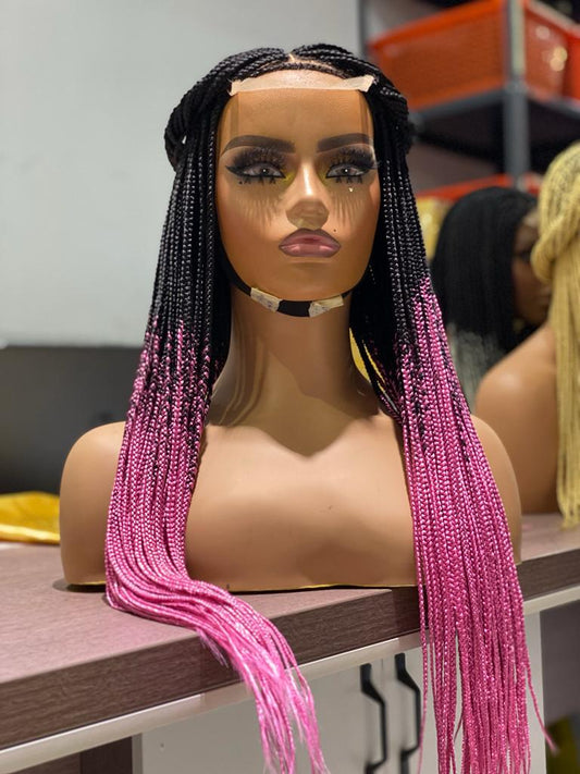 Closure Box Braid Wig (Ready To Ship) - Ife Poshglad Braided Wigs