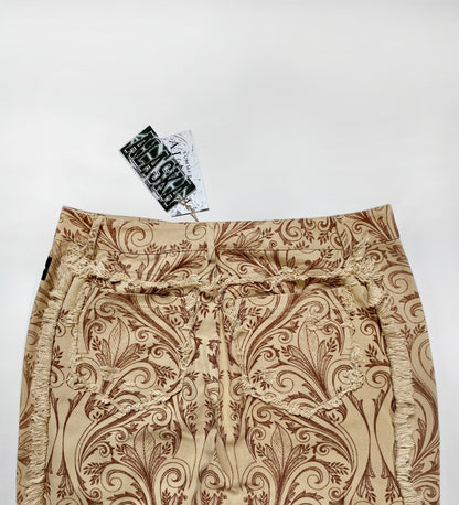 TAN FLORAL SCAV DENIM Jakischrist