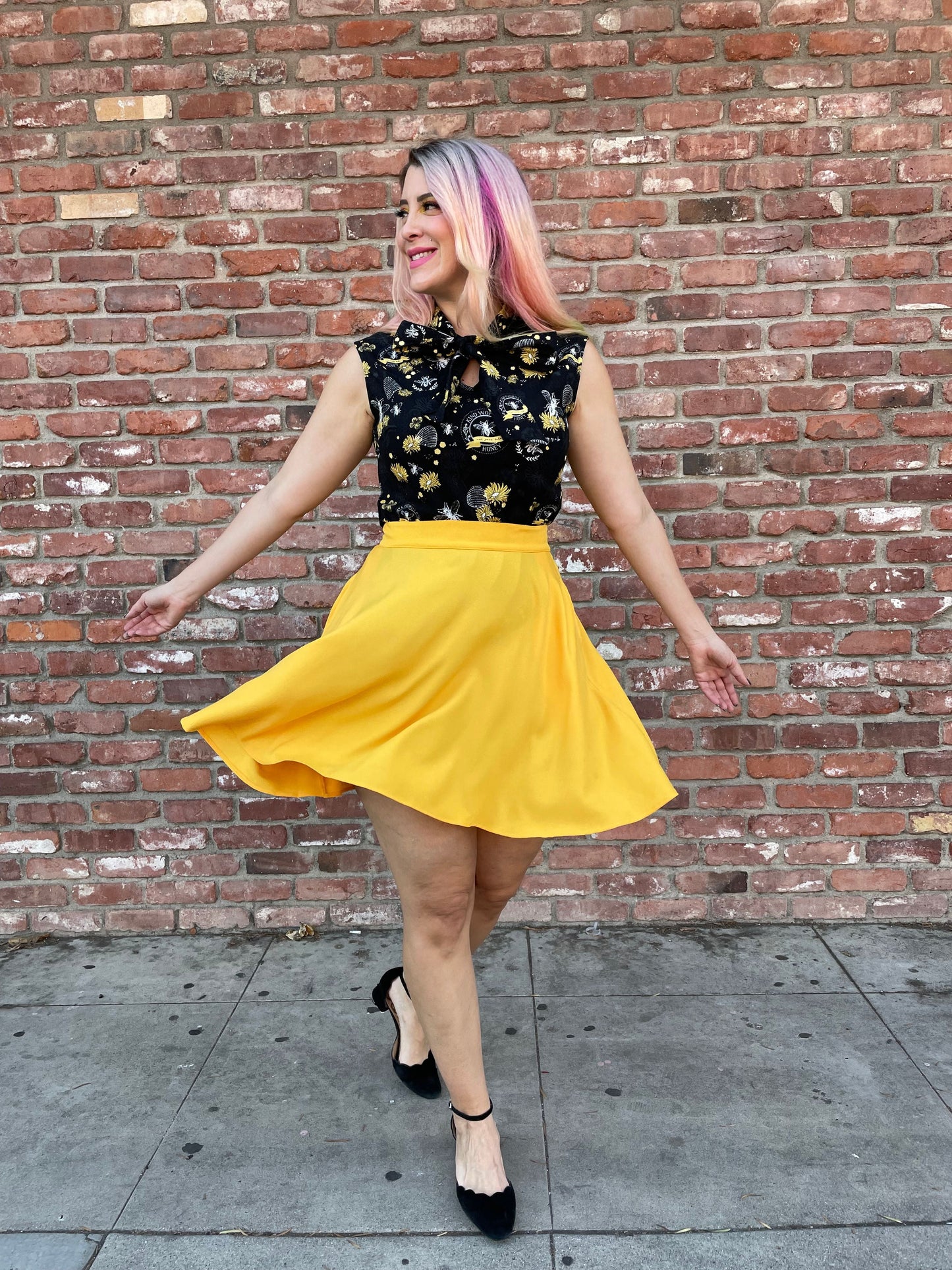Marigold Skater Skirt Retrolicious
