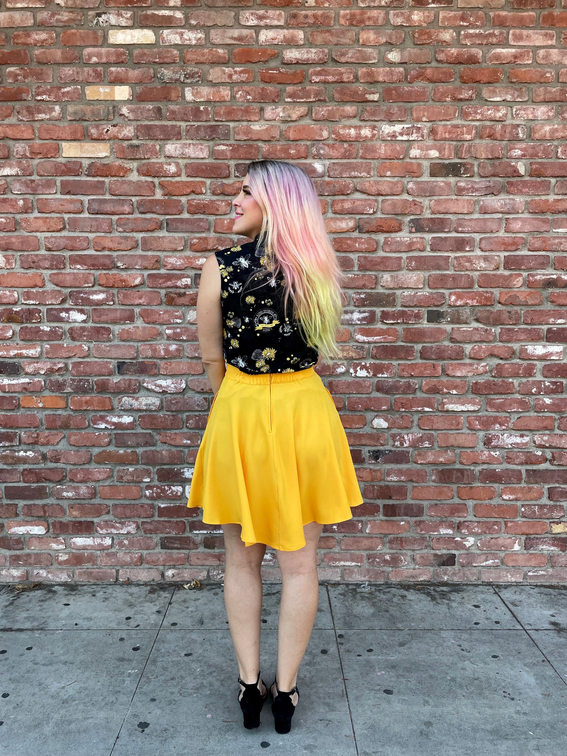 Marigold Skater Skirt Retrolicious