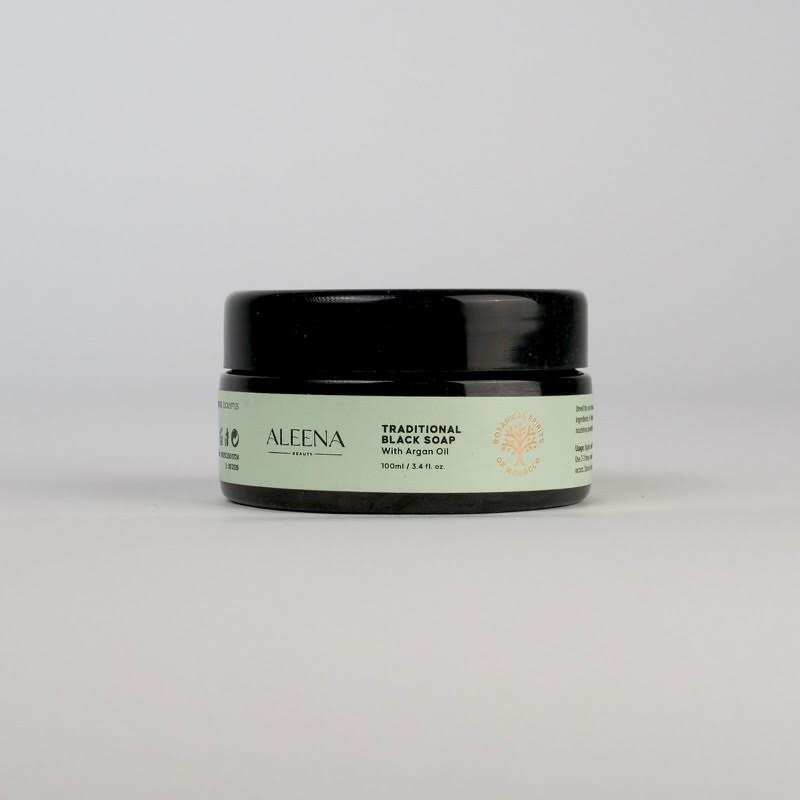 Traditional Black Soap with Morocco Argan Oil. Nordic Breeze Beauty