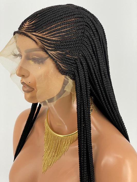 Cornrow Braid Wig (Ready to ship) - Kora Poshglad Braided Wigs