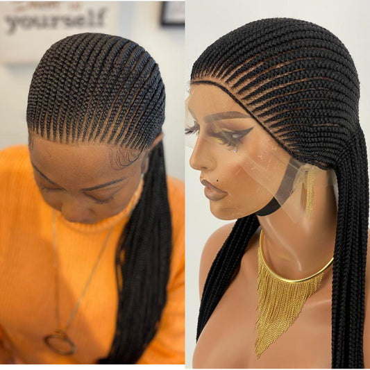 Feedin Braid Wig - Aisha cornrow Poshglad Braided Wigs
