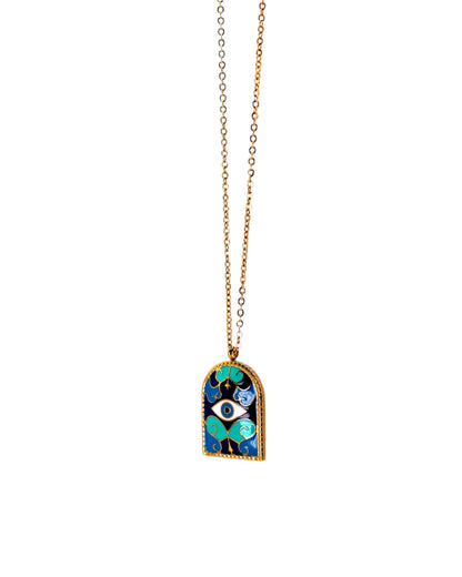 Evil Eyes Pendant Necklace LUNAR VINES