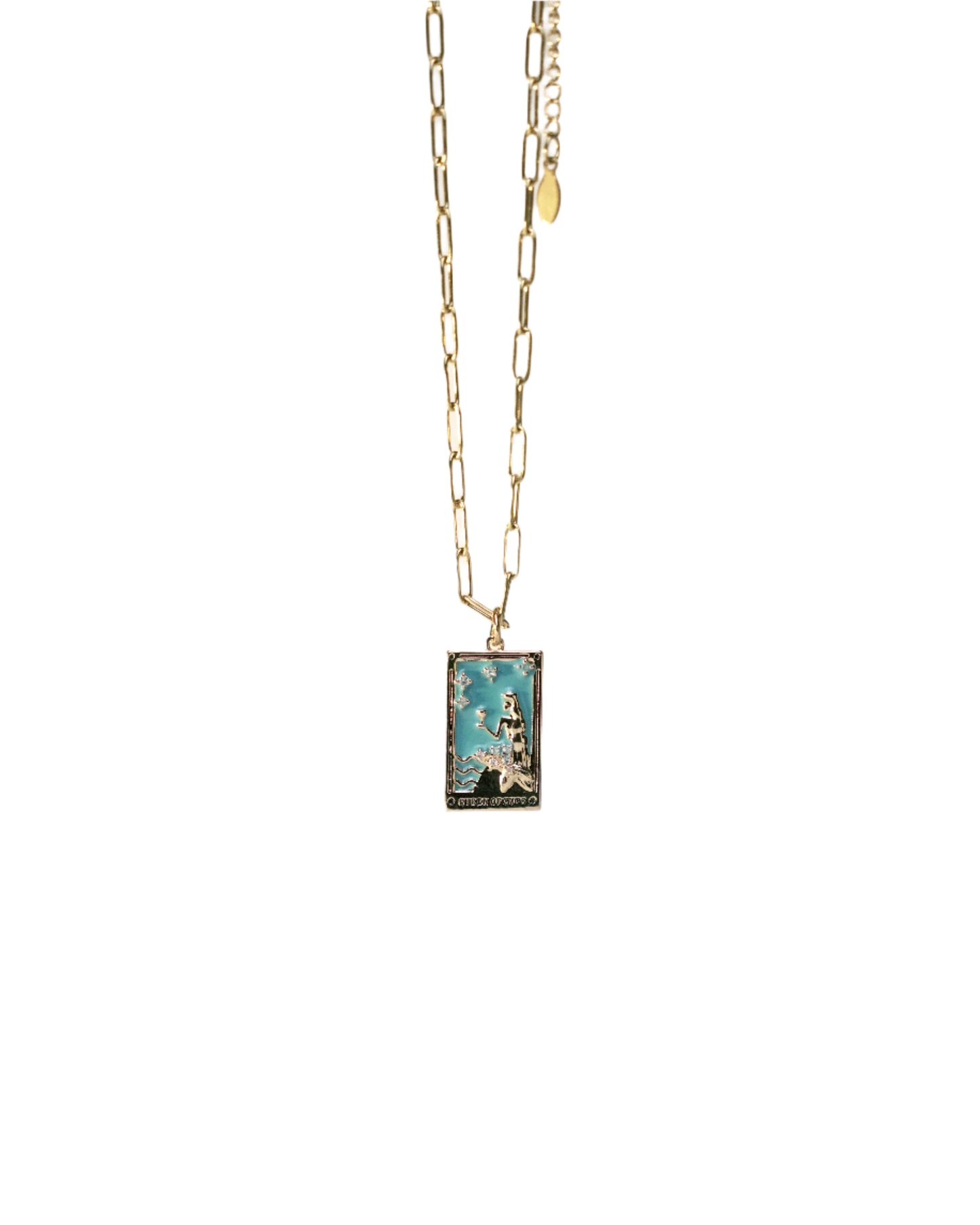 Tarot Card Pendant Necklace LUNAR VINES