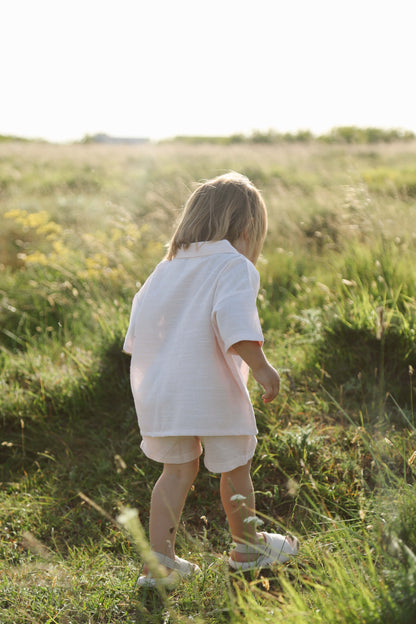 Boy Shirt-Short Set Honey and Hive