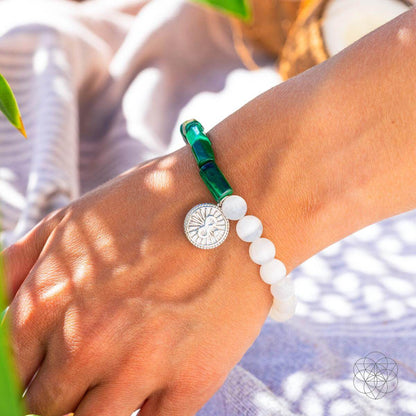 Infinite Triumph - Malachite & Selenite Success Bracelet Conscious Items