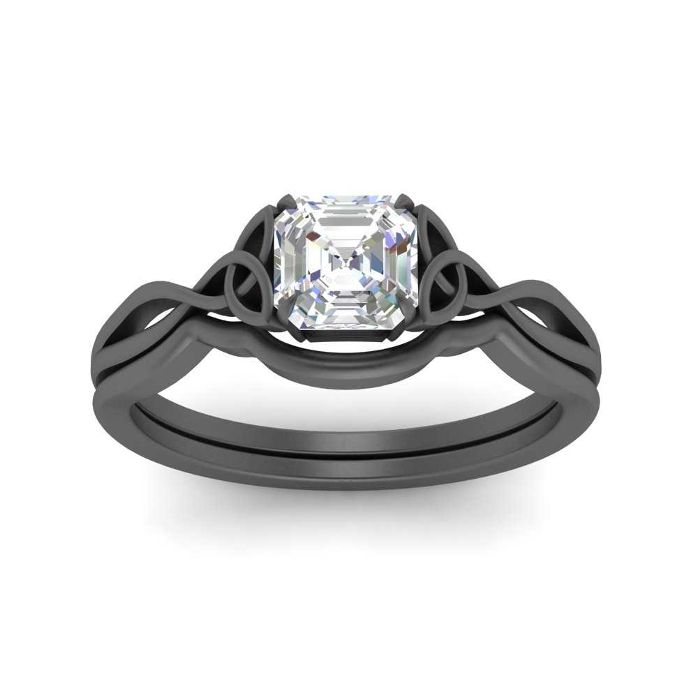 Infinity Celtic Solitaire Wedding Set Fascinating Diamonds