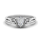 Pear Shaped Infinity Celtic Solitaire Wedding Set Fascinating Diamonds