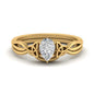Pear Shaped Infinity Celtic Solitaire Wedding Set Fascinating Diamonds