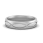 Infinity Grooved Mens Gold Ring Fascinating Diamonds