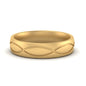 Infinity Grooved Mens Gold Ring Fascinating Diamonds