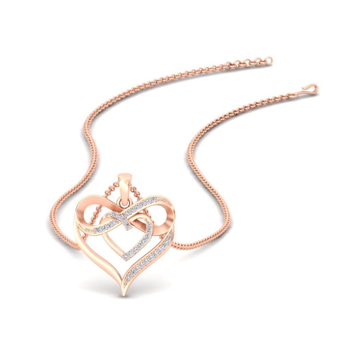 Infinity Heart Pendant Fascinating Diamonds