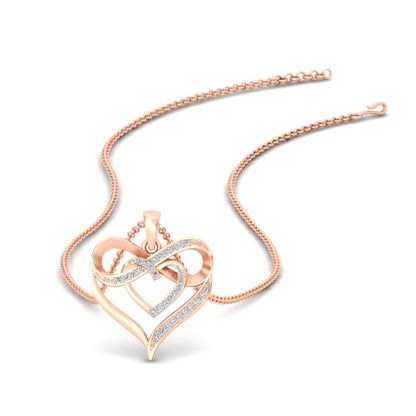 Infinity Heart Pendant Fascinating Diamonds