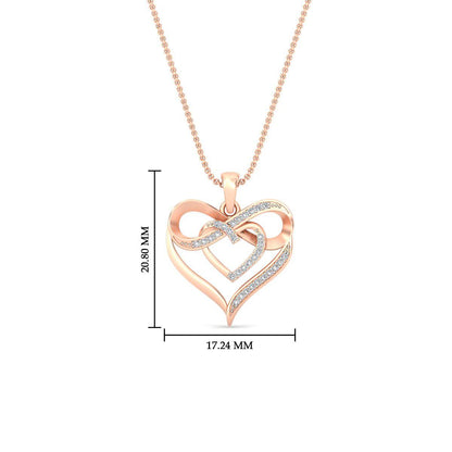 Infinity Heart Pendant Fascinating Diamonds