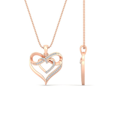 Infinity Heart Pendant Fascinating Diamonds
