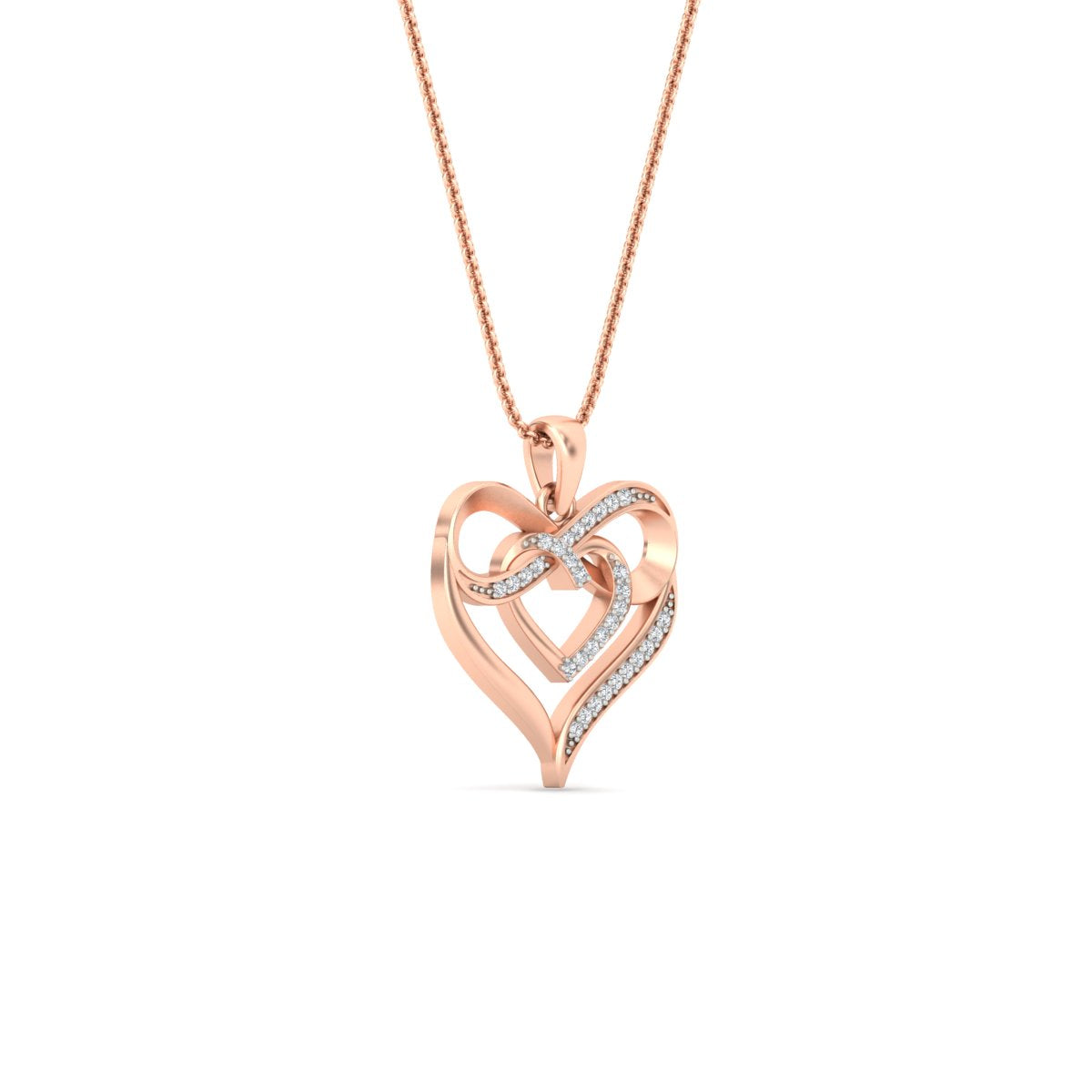 Infinity Heart Pendant Fascinating Diamonds