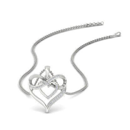 Infinity Heart Pendant Fascinating Diamonds