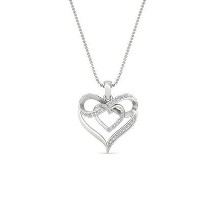 Infinity Heart Pendant Fascinating Diamonds