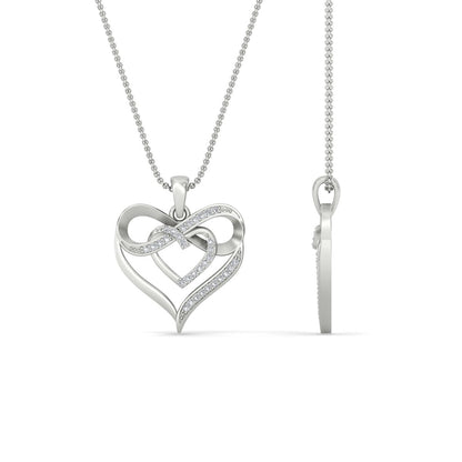 Infinity Heart Pendant Fascinating Diamonds