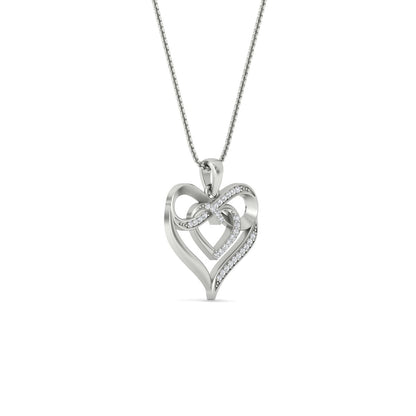 Infinity Heart Pendant Fascinating Diamonds