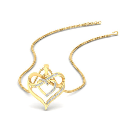 Infinity Heart Pendant Fascinating Diamonds