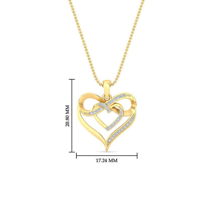 Infinity Heart Pendant Fascinating Diamonds