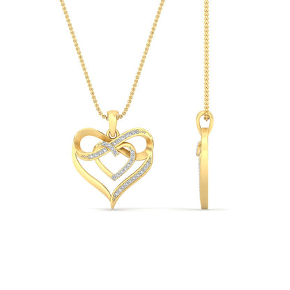 Infinity Heart Pendant Fascinating Diamonds