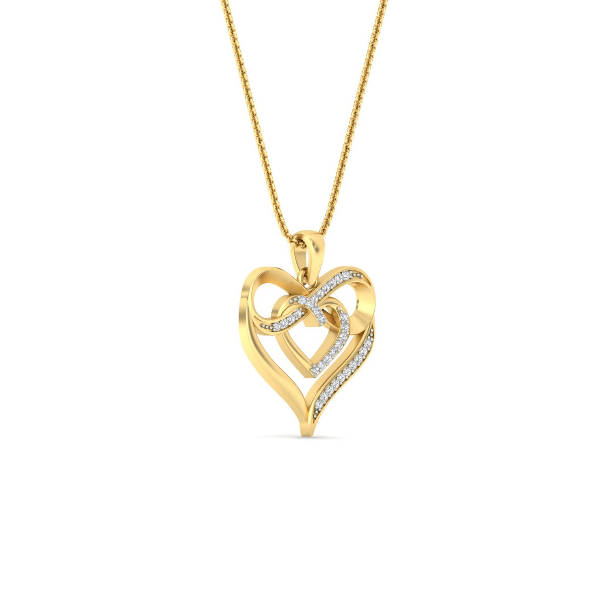 Infinity Heart Pendant Fascinating Diamonds