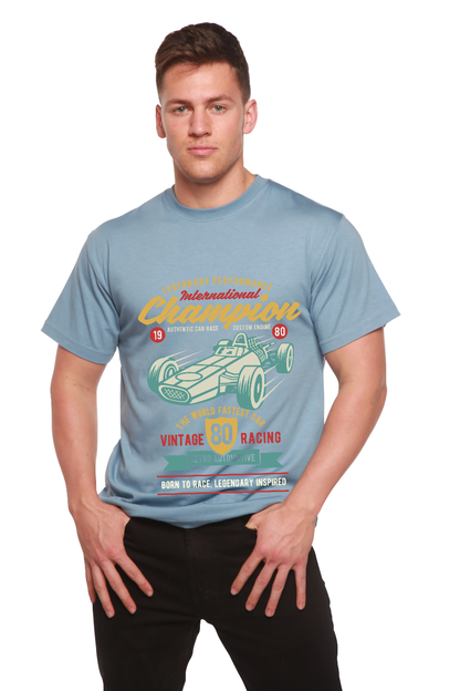 International Champion Men's Bamboo Viscose/Organic Cotton Short Sleeve Graphic T-Shirt Spun Bamboo