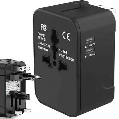 International Portable Worldwide All-in-One Plug Travel Adapter Converter for USA EU UK AUS DailySale