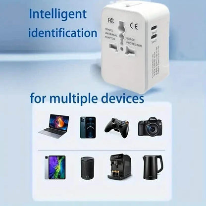 International Portable Worldwide All-in-One Plug Travel Adapter Converter for USA EU UK AUS DailySale