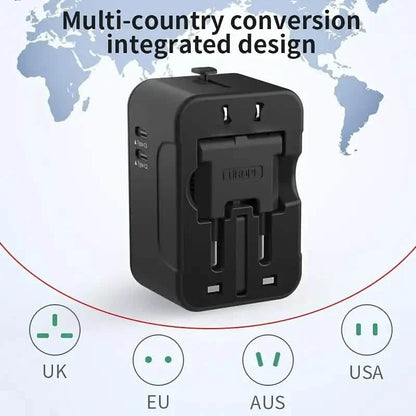 International Portable Worldwide All-in-One Plug Travel Adapter Converter for USA EU UK AUS DailySale