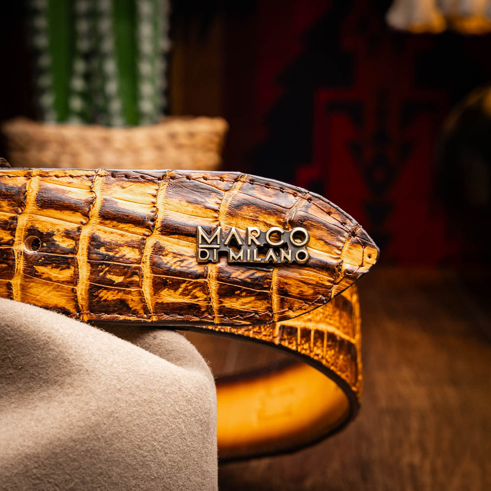Iowa Belt Mustard Brown Marco Di Milano